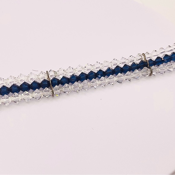 Vintage Three rows Crystals by Swarovski Bracelet - Picture 4 of 12